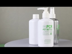 100% de PCR PET reciclado de material HDPE champú de ducha de gel botella de acondicionador